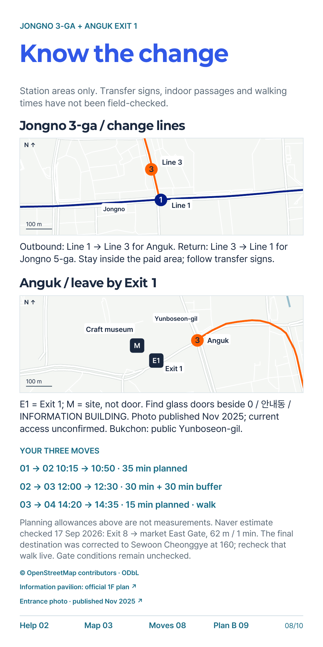 08 · TRANSFER & EXIT CLOSE-UPS